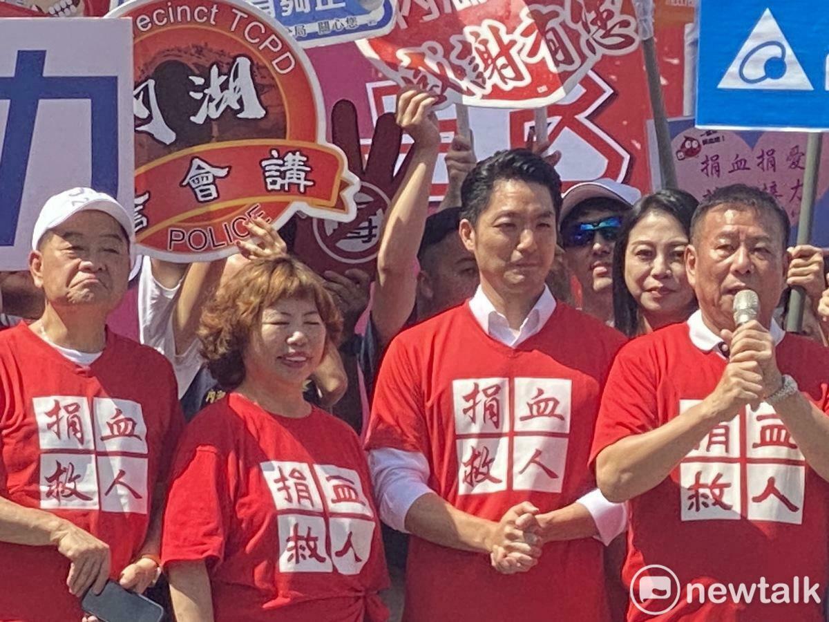 台北市長蔣萬安今出席第十一屆內科千人捐血活動啟動儀式。 圖：周煊惠 / 攝