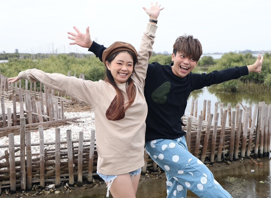 蔡阿嘎跟二伯結婚8年，兩人也時常分享一家4口的有趣日常。 圖：翻攝自蔡阿嘎IG