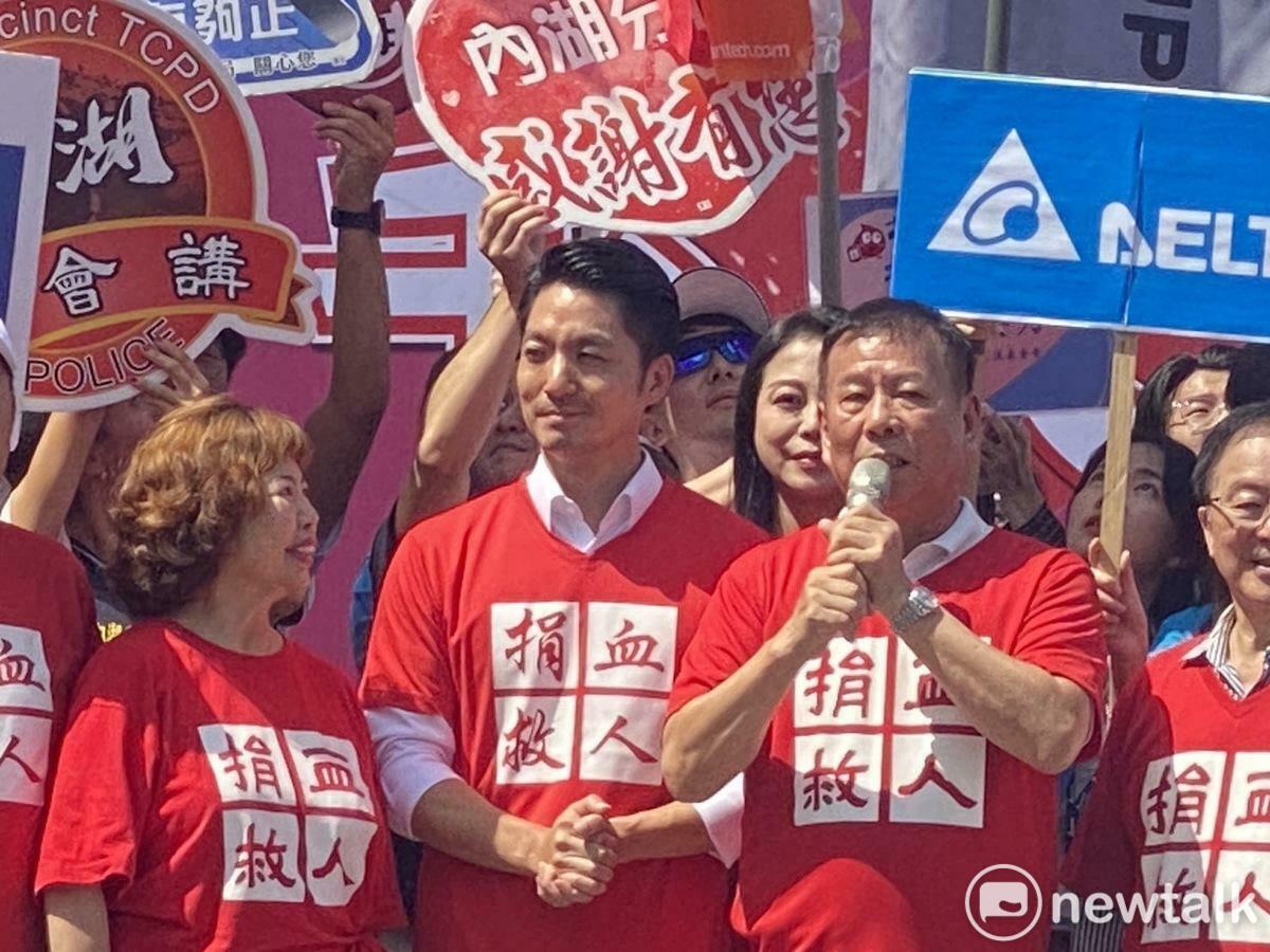 台北市長蔣萬安今出席第十一屆內科千人捐血活動啟動儀式。 圖：周煊惠 / 攝
