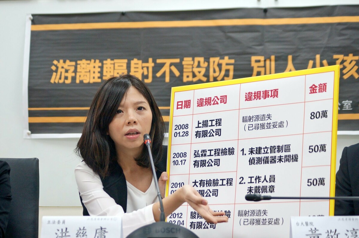 前立委洪慈庸任內揭露「游離輻射致死」案 ，不肖廠商在昨日被起訴。 圖：翻攝自洪慈庸臉書
