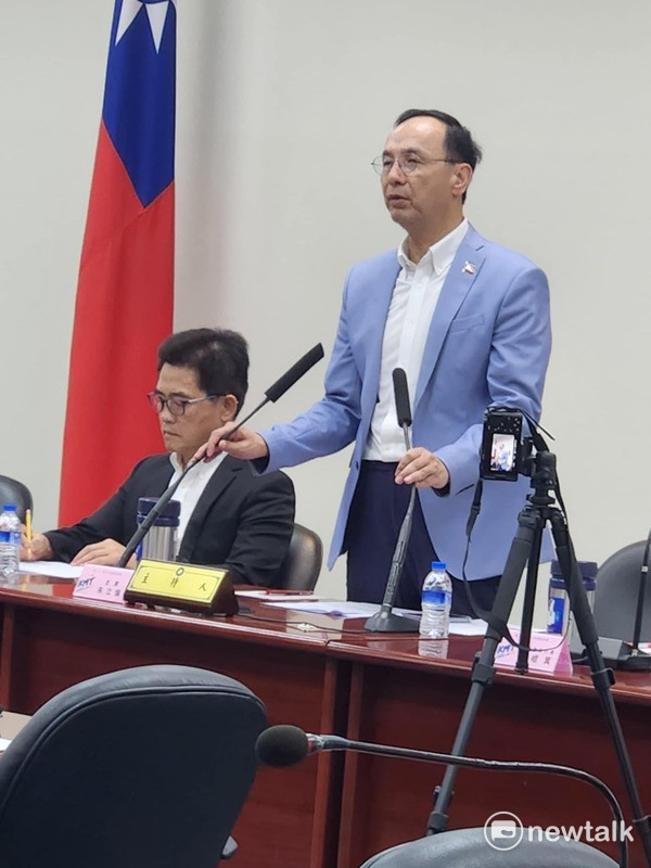 國民黨主席朱立倫被傳出有意安排訪美行程。 圖：黃建豪/攝（資料照）