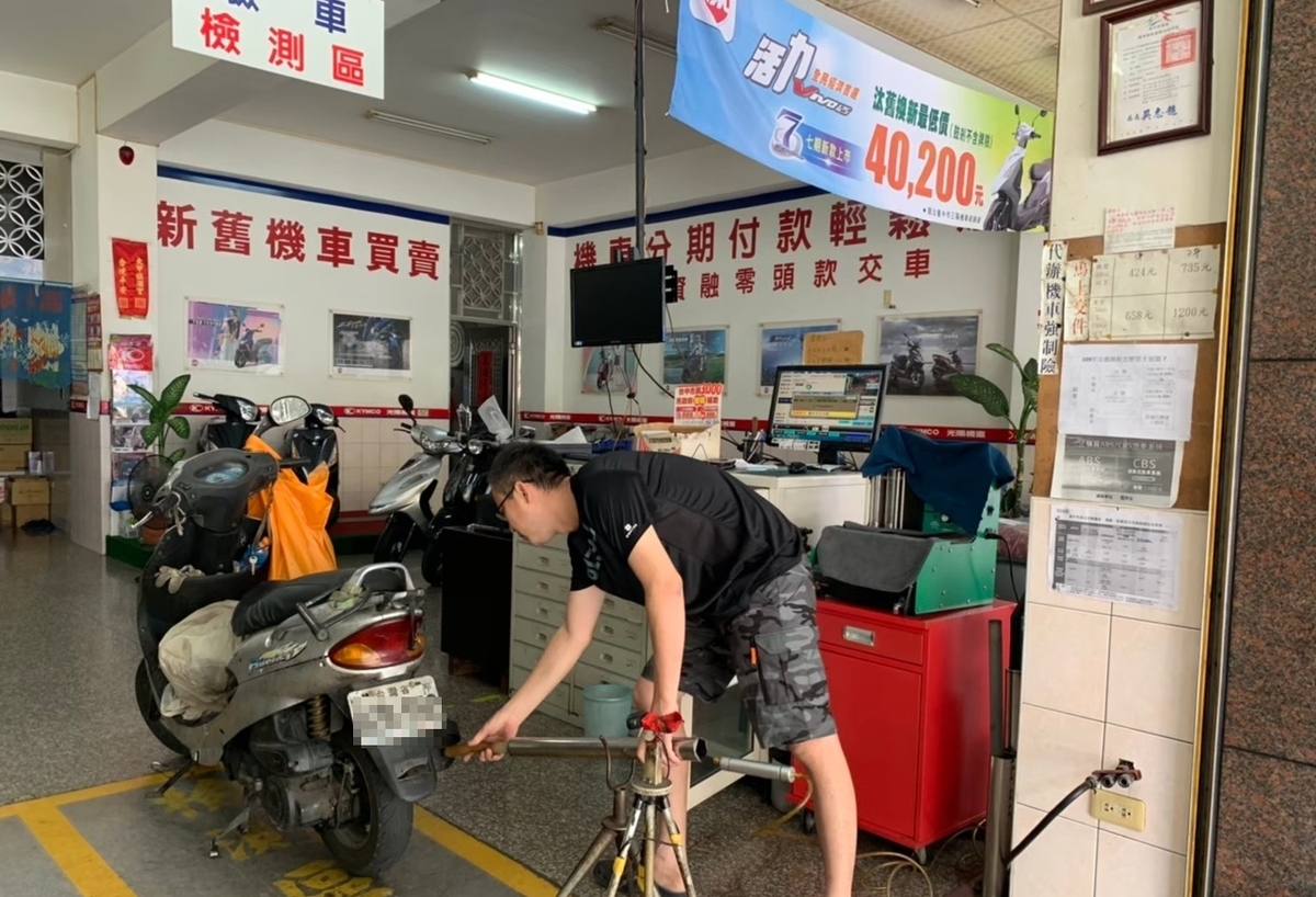 台中市全面啟用機車定檢通知電子化服務。 圖：台中市環保局/提供