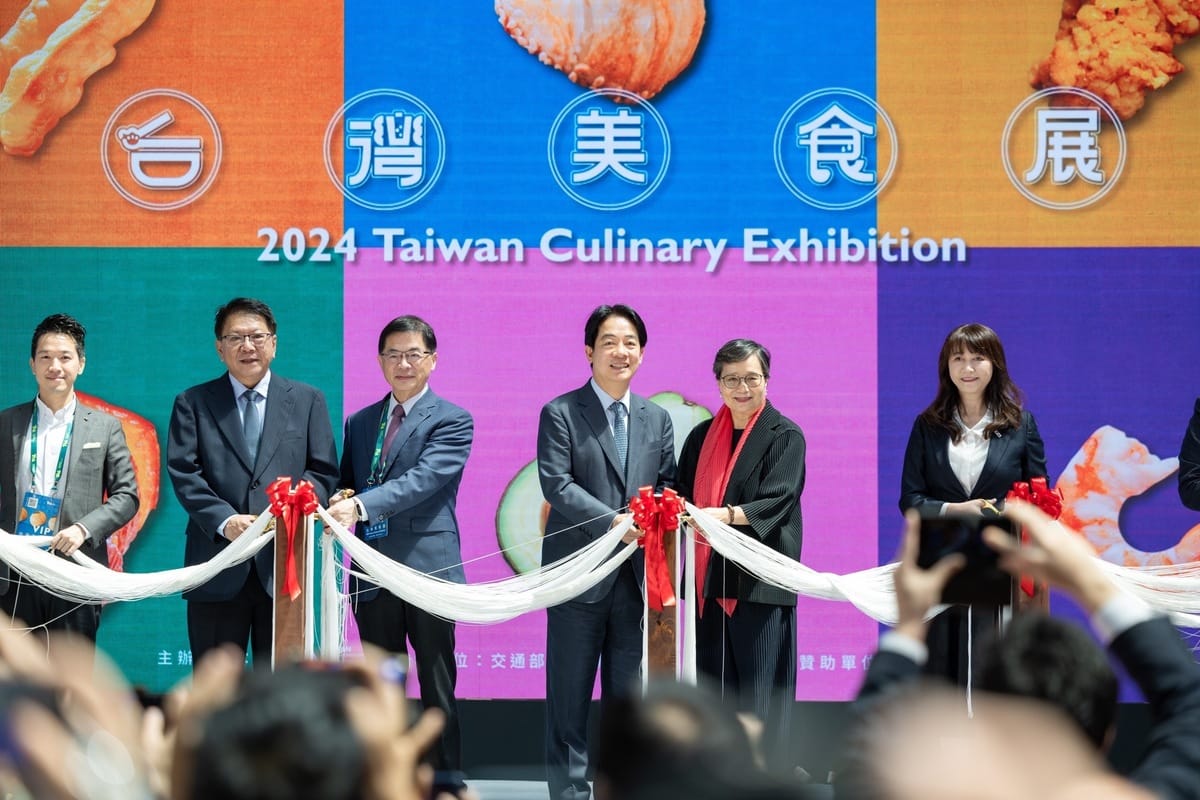 總統賴清德出席2024年台灣美食展開幕典禮。 圖：總統府提供