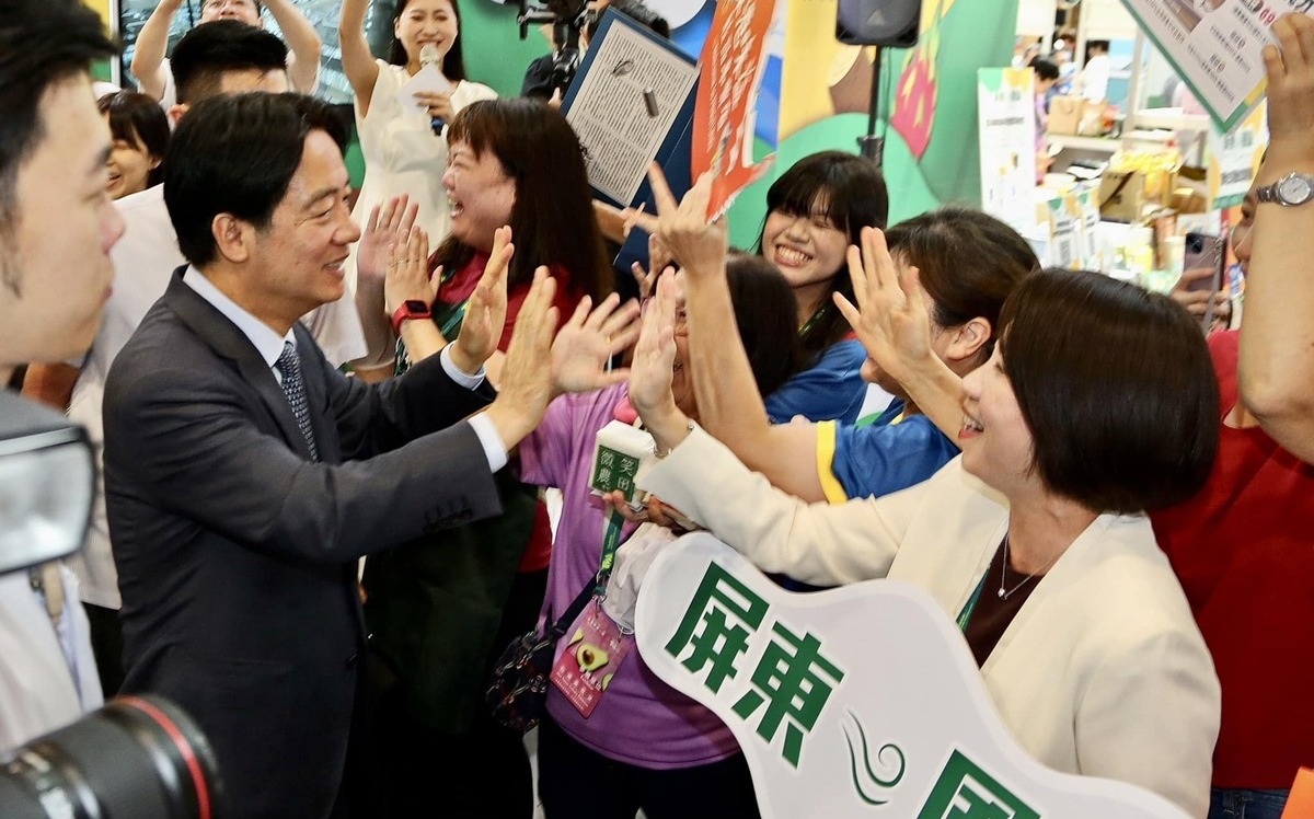 周春米率小農業者登台灣美食展 賴清德、潘孟安現身挺屏東