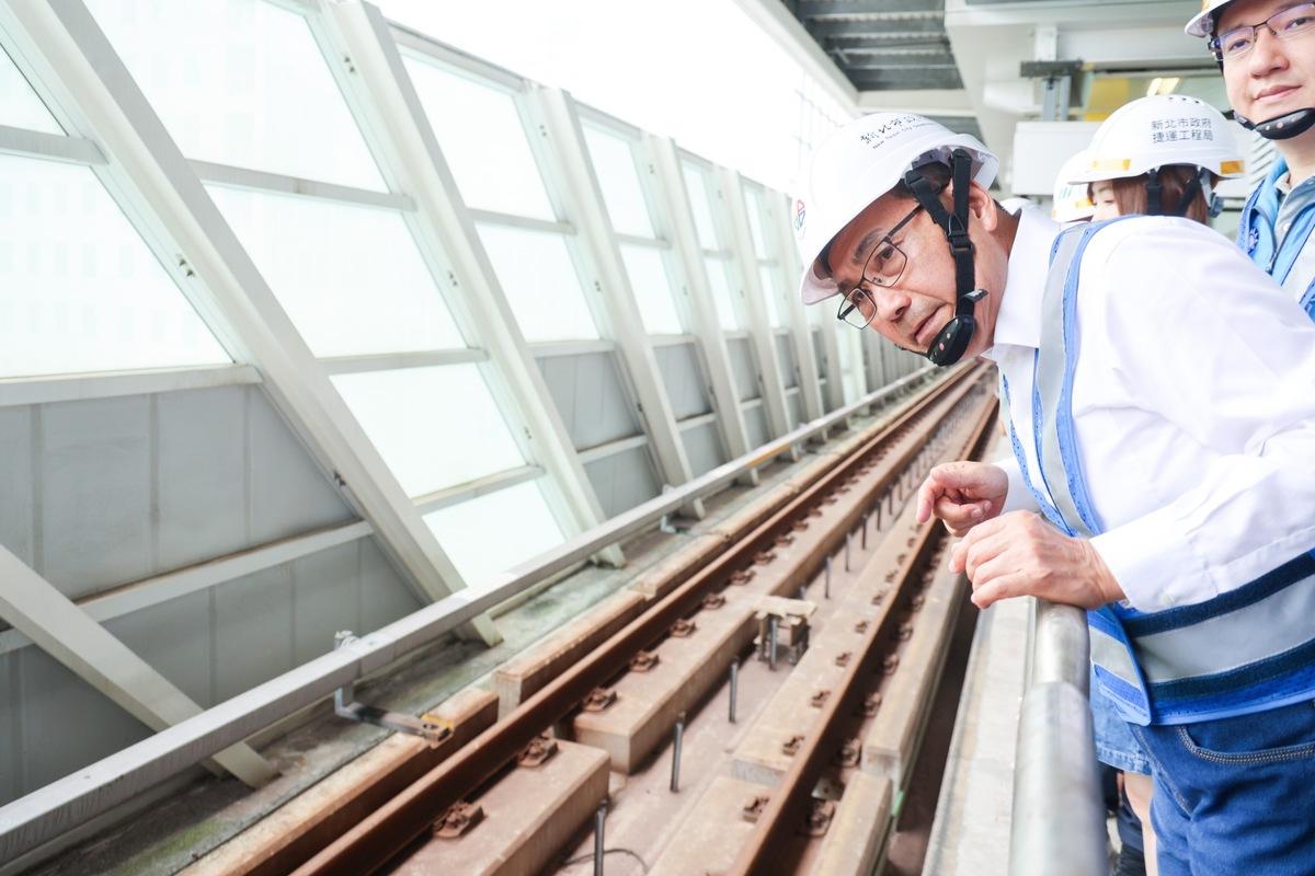 侯友宜要求捷運局務必加強整體軌道系統安全。 圖：新北市政府/提供