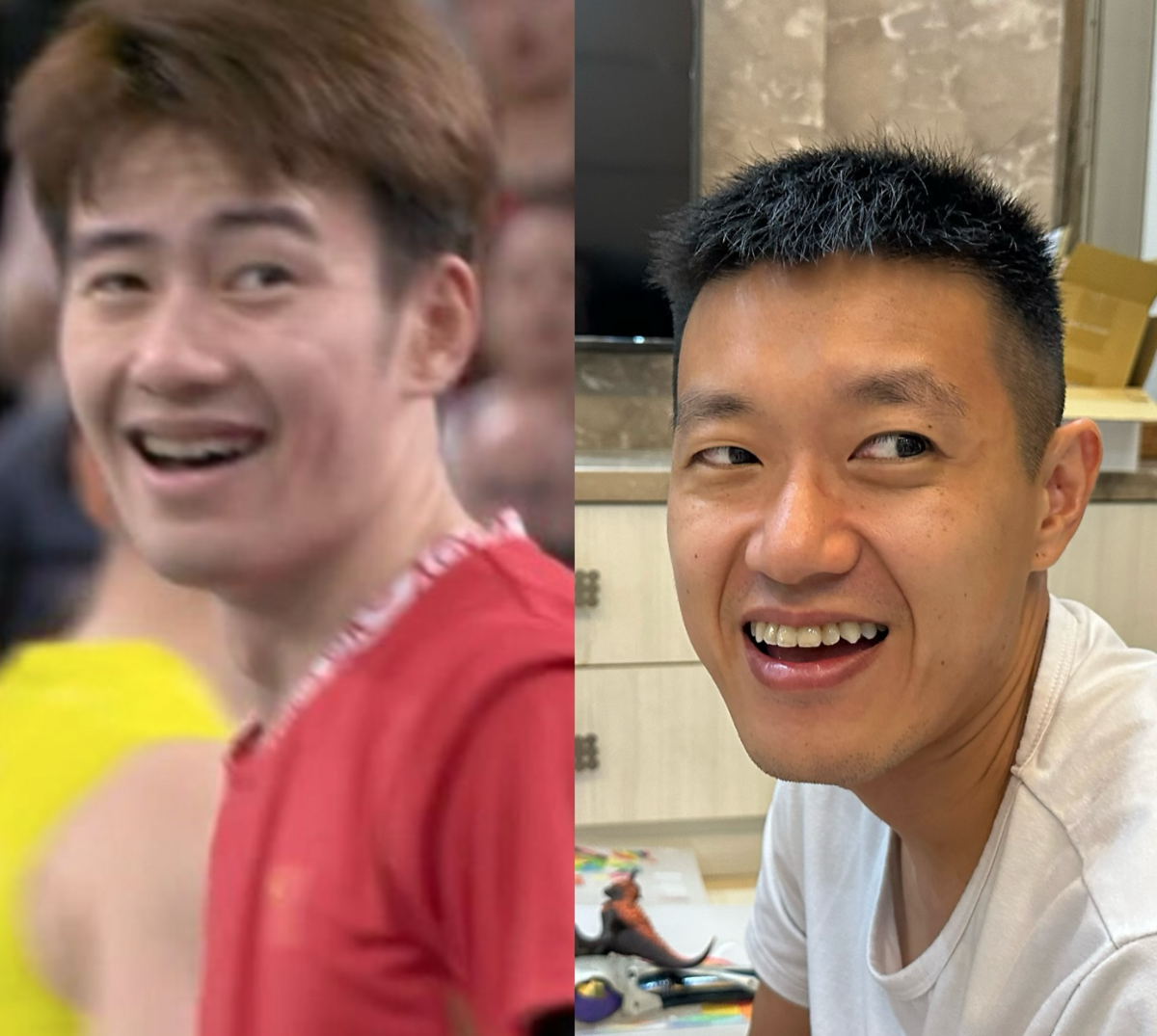牛排曬出自己跟王昶的對比照，相似程度相當高。 圖：翻攝自牛排IG