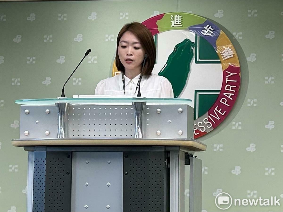 民進黨發言人韓瑩。 圖：黃宣尹攝