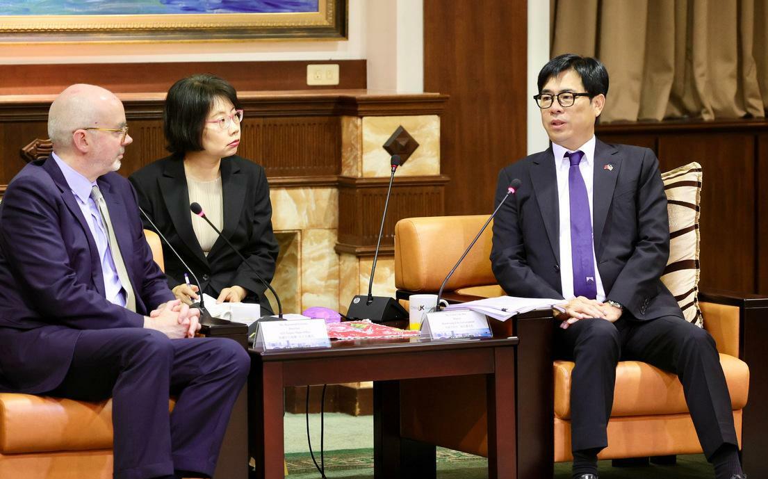 AIT新處長谷立言拜會陳其邁 盼攜手深化台美關係