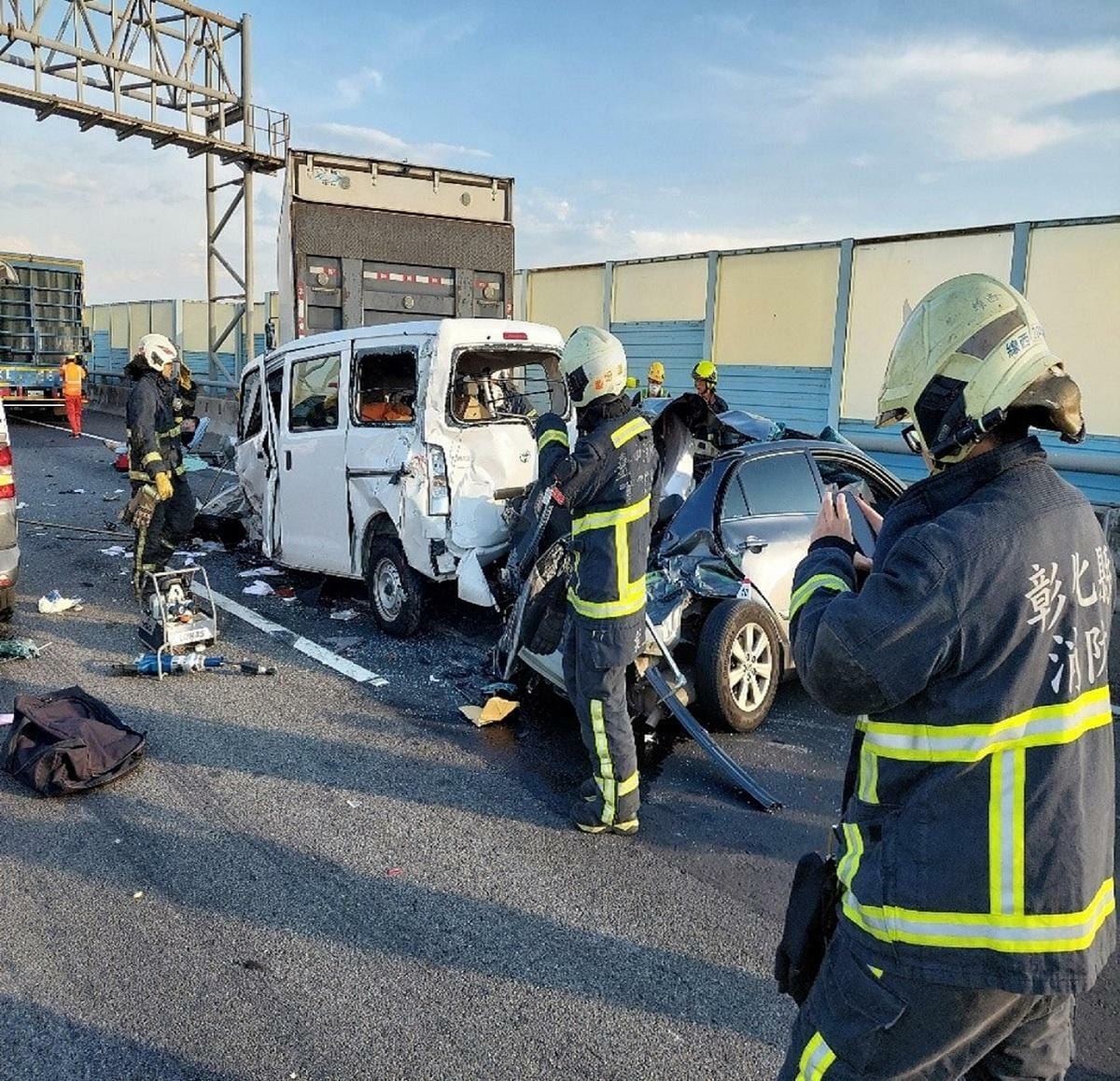 今年7月國道就發生5起A1類死亡事故，釀6死7傷。 圖：高速公路局／提供