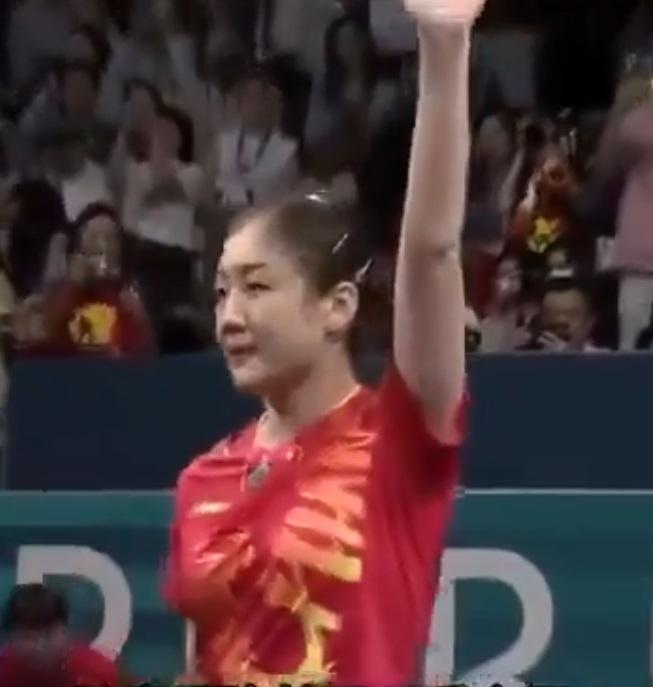 巴黎奧運乒乓球女單決賽，陳夢以 4：2 戰勝孫穎莎，成功衛冕奧運會女單冠軍。 圖：翻攝自摩西煮酒 X 帳號