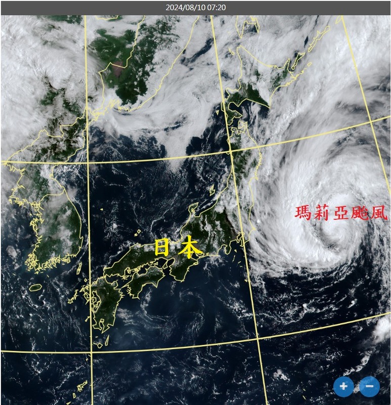 「瑪莉亞」颱風襲日！前氣象局長鄭明典提醒，預計將為日本帶來驚人降雨量，下週赴日遊客務必提高警覺。 圖：翻攝自鄭明典 臉書