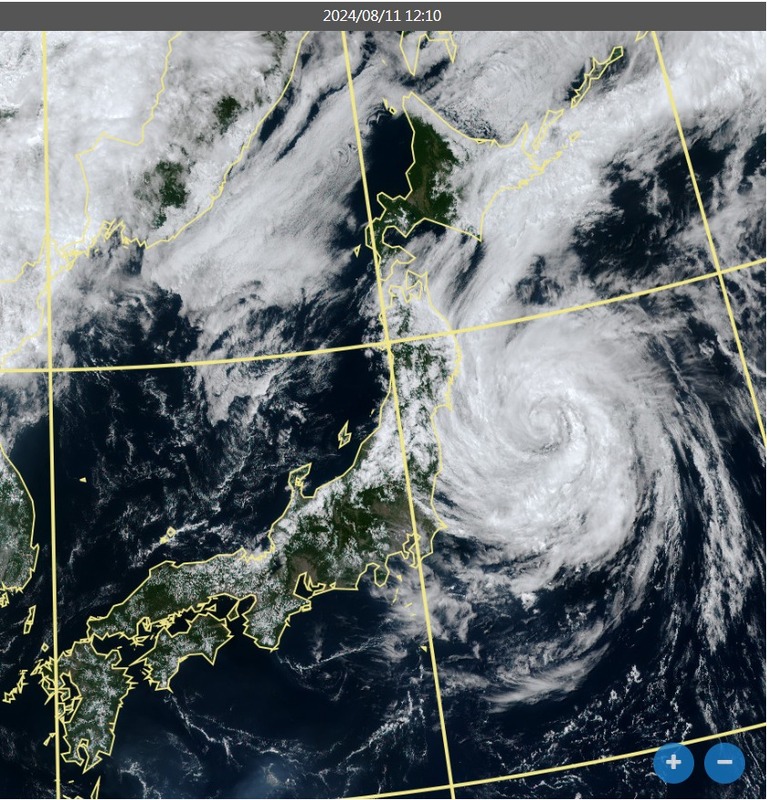 瑪莉亞颱風生成之後一路往日本前進，而目前瑪莉亞颱風移到北緯37度以北，不過以往這區是冷海水區，熱帶氣旋很難維持強度。 圖：翻攝自鄭明典臉書