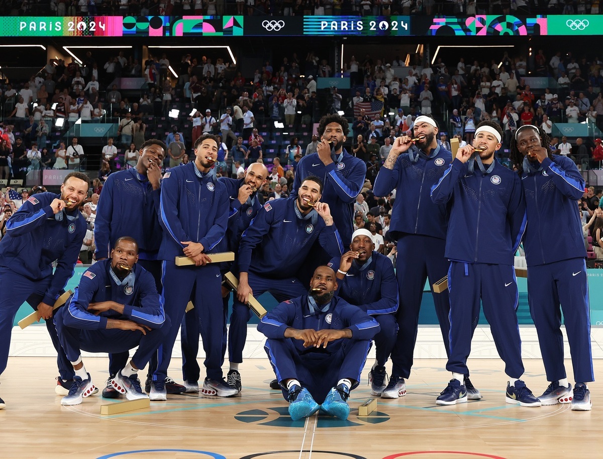 美國男籃在本屆巴黎奧運完成5連霸大業。 圖：翻攝USA Basketball臉書