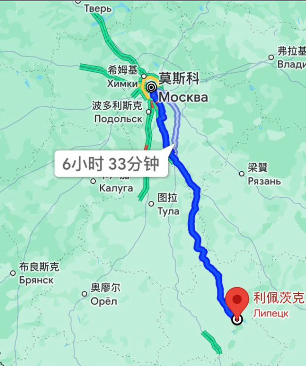 烏軍透過無人機襲擊了利佩茨克州 （Lipetsk），而該地區僅距離莫斯科 526 公里。 圖:翻攝自 羅翔 X