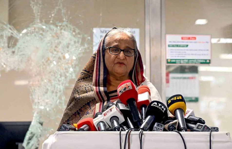 孟加拉國前總理哈希納（Sheikh Hasina）。 圖:翻攝自 騰訊網