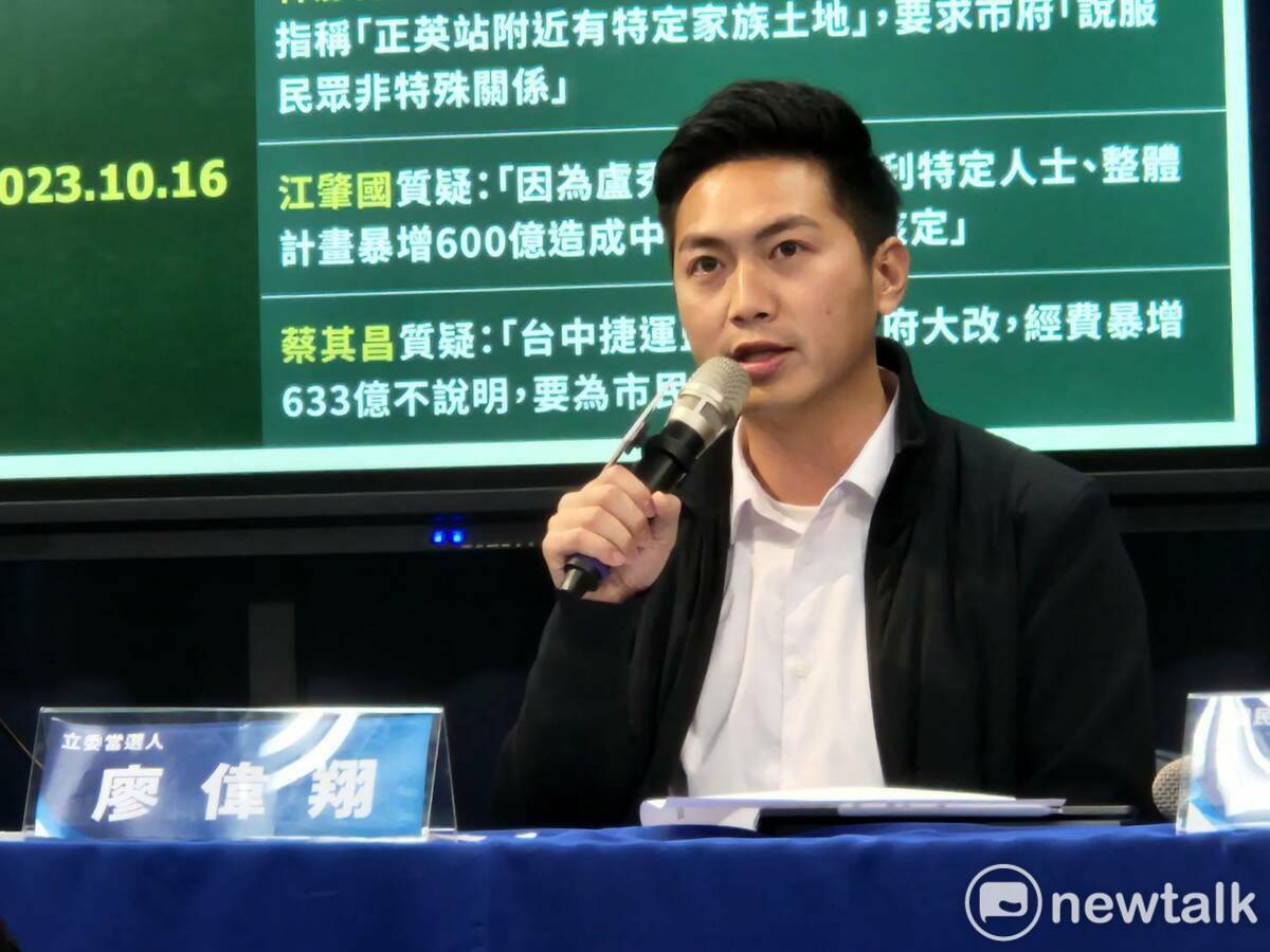 國民黨立委廖偉翔。 圖：黃建豪/攝（資料照）