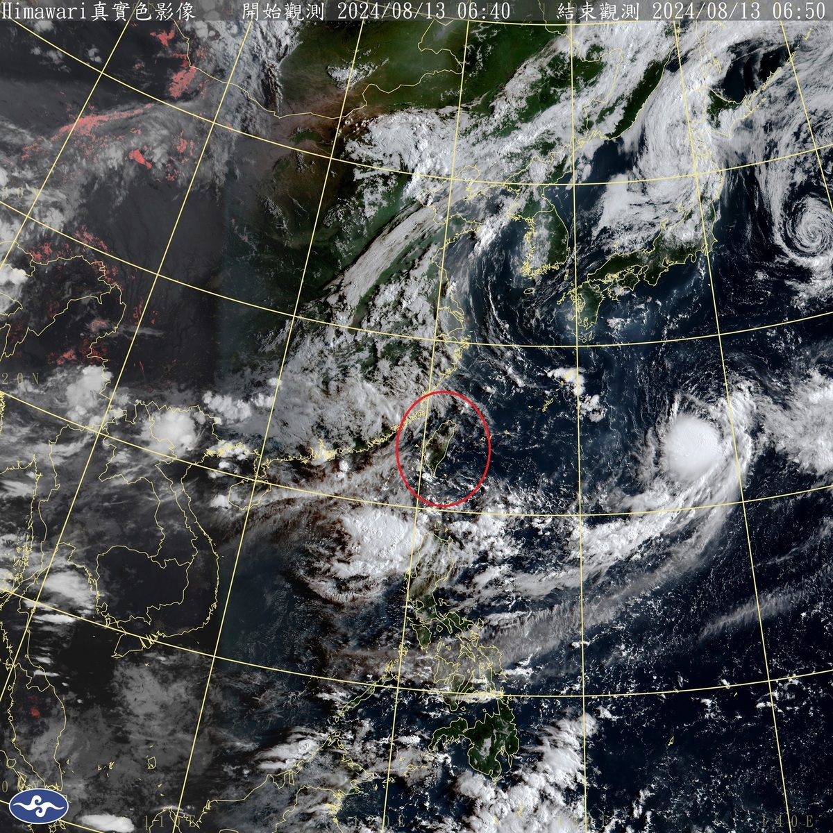 大型低壓帶籠罩全台水氣增 各地都有大雨發生機率