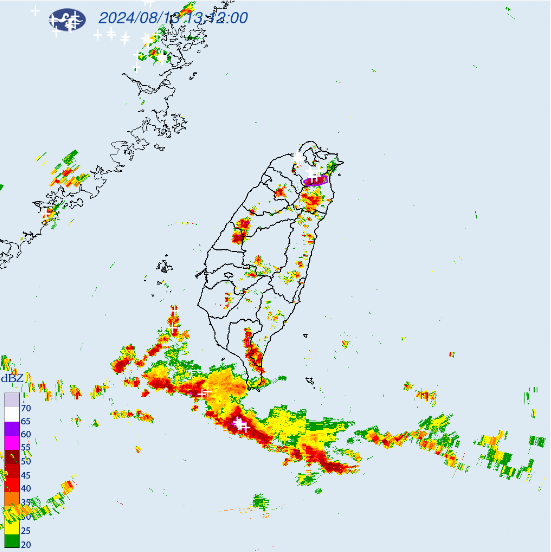 稍早氣象署針對「新北市、宜蘭縣」發布大雷雨即時訊息。 圖：翻攝自中央氣象署官網