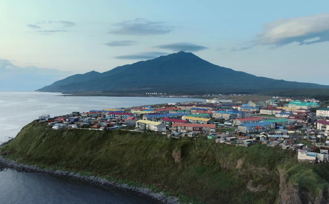 北方四島之一，庫里爾斯克。 圖 : 翻攝自百度