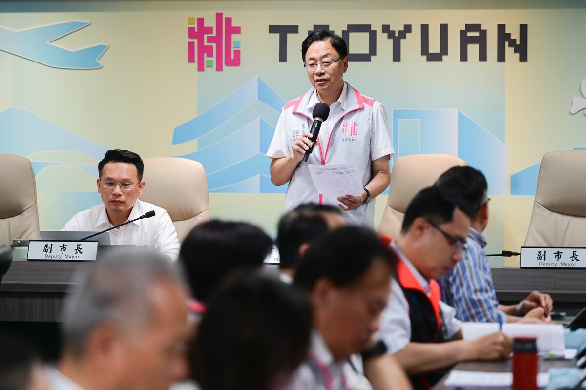 張善政強調供電是台電的責任，呼籲中央不要干預產業設廠決定。 圖：桃園市政府/提供