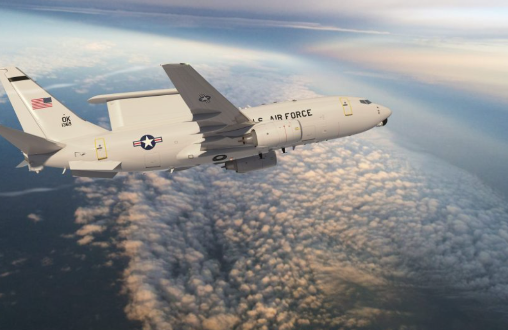 美國空軍 E-7A 預警機。 圖:翻攝自 極光 X