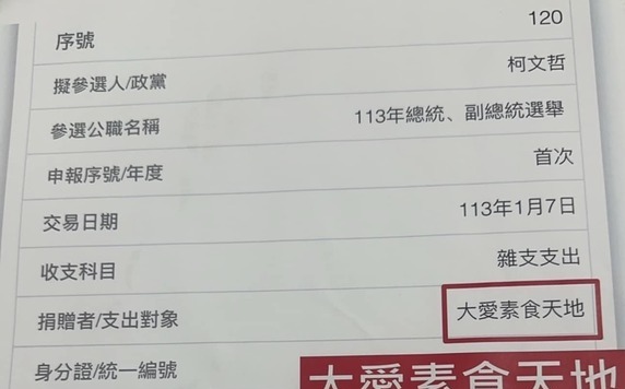 柯文哲報96萬素食費 陳智菡夫妻說法不同調 議員批不堪檢驗、臭不堪聞