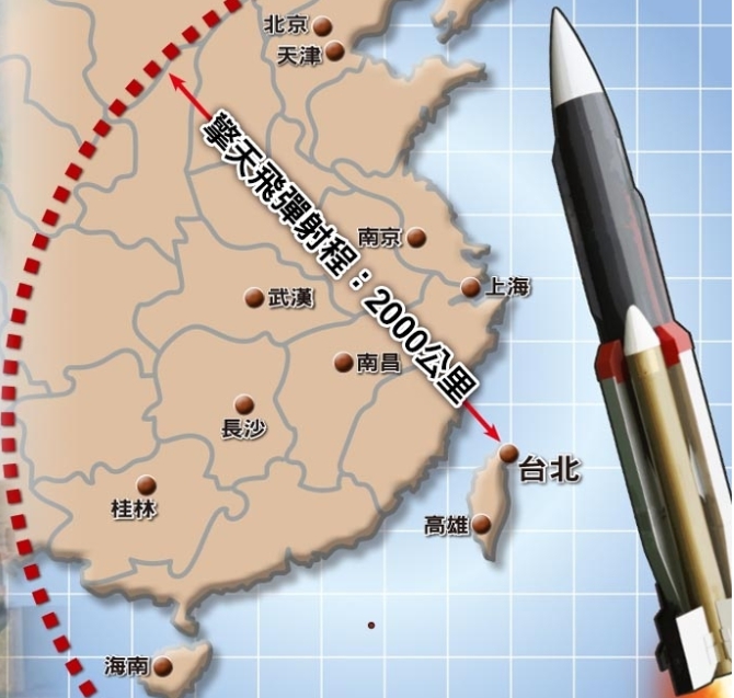「擎天極音速巡弋飛彈」射程可以達到 2,000 公里，能直接「打到北京」。 圖 : 翻攝自網路