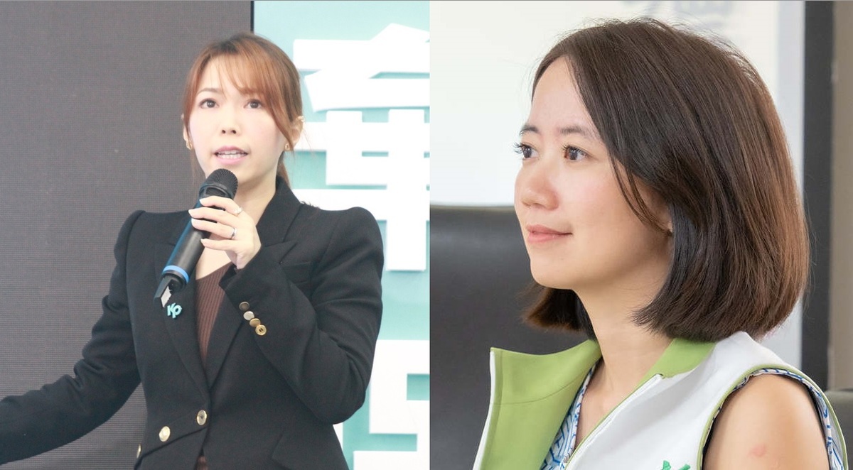 左：民眾黨立法院黨團主任陳智菡；右：民進黨發言人、新北市議員戴瑋珊。 圖：新頭殼合成