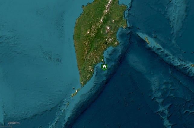 俄羅斯外海發生芮氏規模7.2地震。