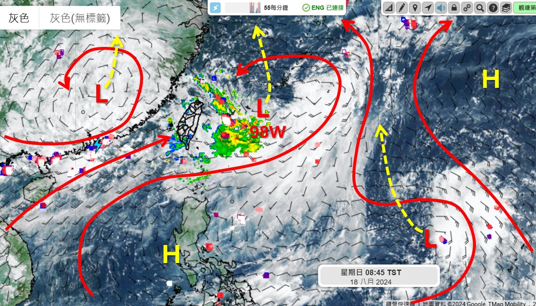 天氣風險公司分析師吳聖宇表示，8月底大低壓帶再出現，天氣很難變得非常穩定。 圖：翻攝自吳聖宇臉書
