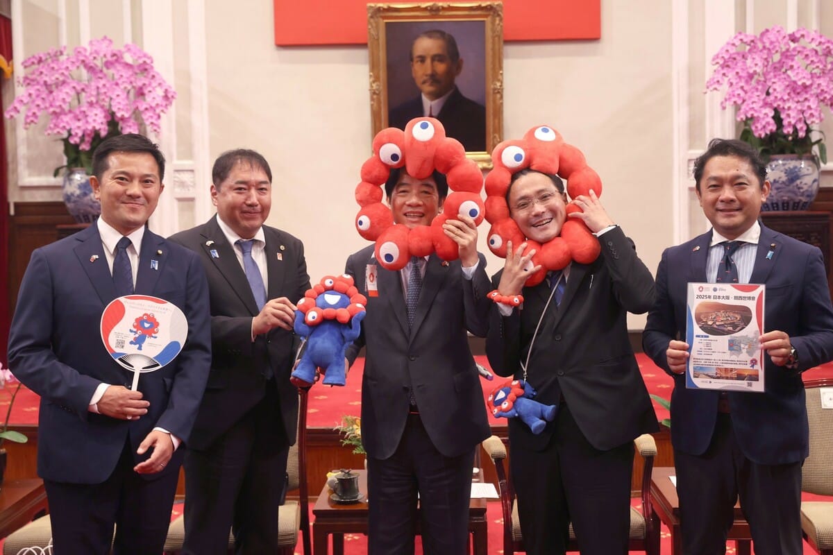 總統賴清德接見日本自民黨青年局海外研修團。 圖：總統府提供