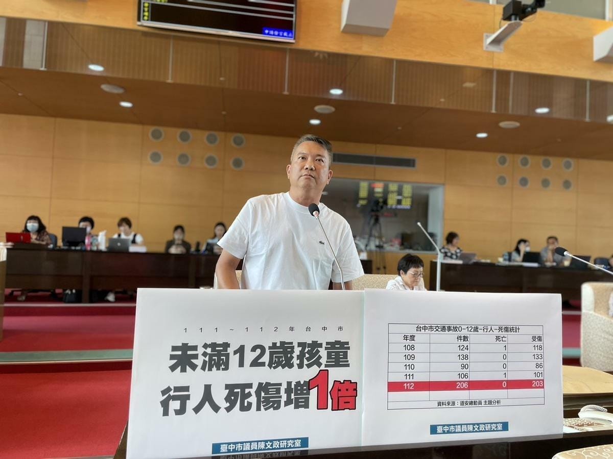 陳文政說，孩子走在路上被撞，是最讓人無法接受的事故。 圖：陳文政／提供