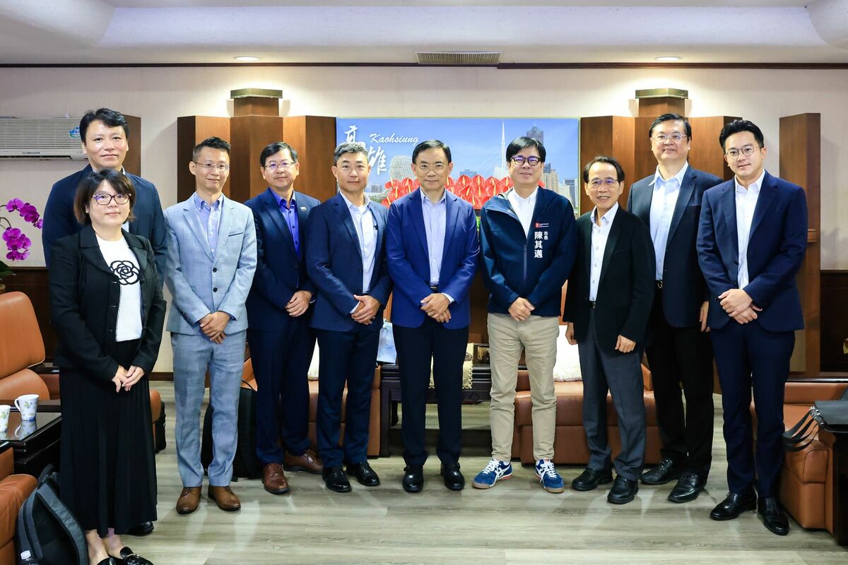AMD高階訪團拜會高市府團隊。 圖：高雄市經發局/提供