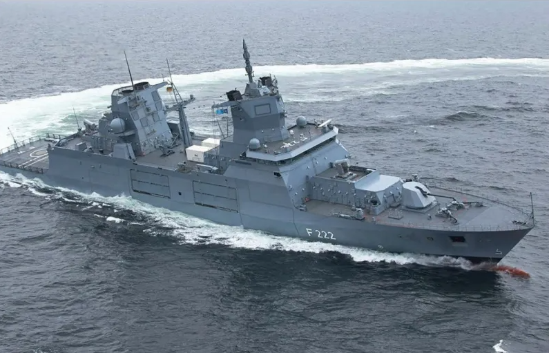 德國護衛艦「巴登-符騰堡號」。 圖 : 翻攝自騰訊網