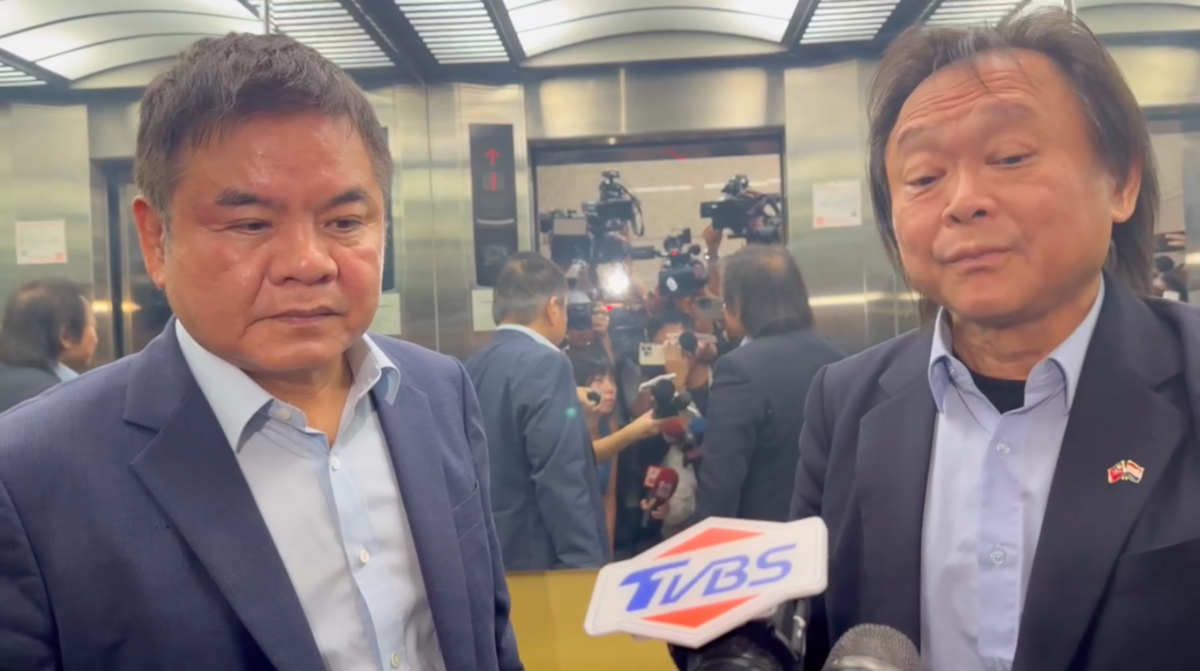 民進黨立委王世堅、莊瑞雄都被問及林宜瑾遭搜索一事，莊瑞雄更直指說內鬥傳言胡說八道。 圖：讀者提供