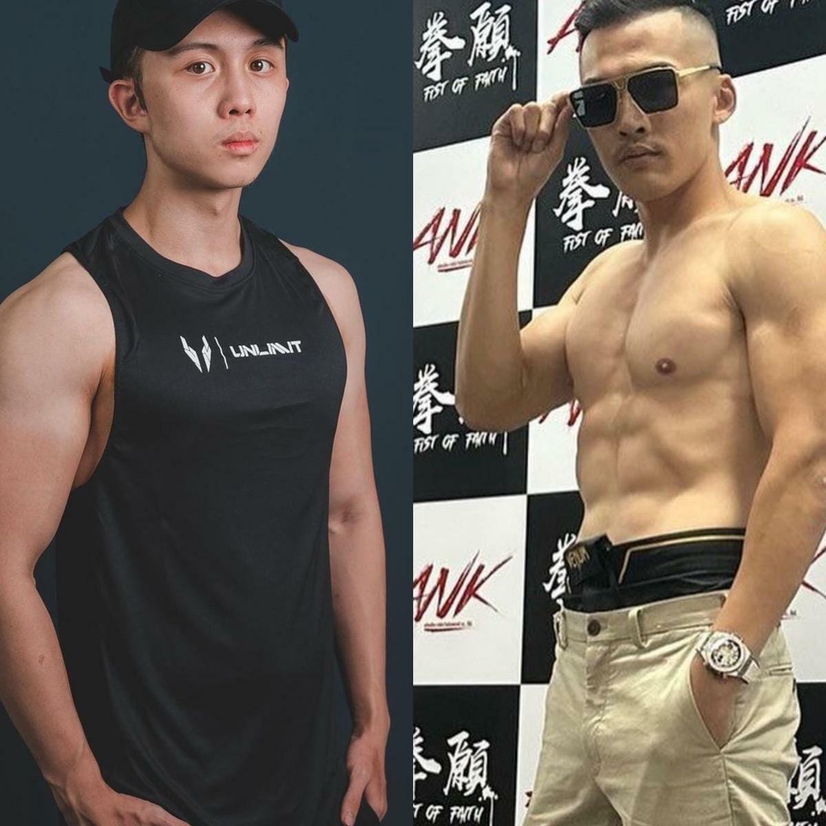 孫安佐（左）日前和韓森在《拳願之星》中單挑打拳擊賽。 圖：翻攝自孫安佐、韓森IG