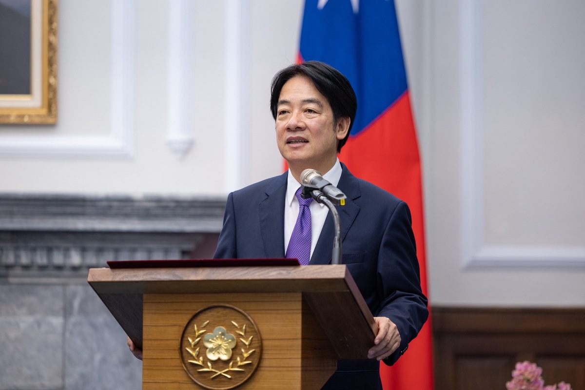 83%民眾認在總統賴清德領導下，台灣未來對外關係更佳。 圖：總統府提供