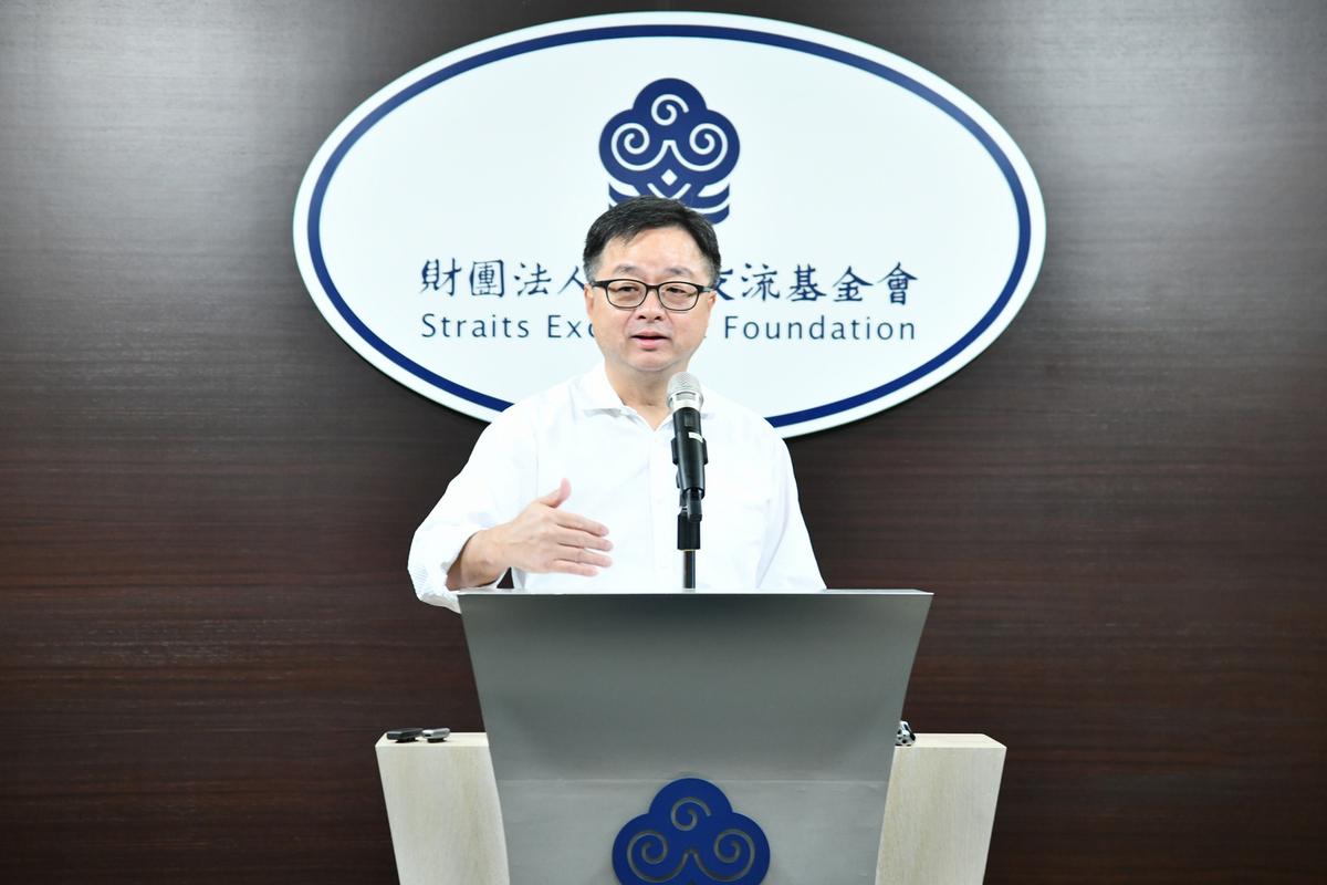 海基會秘書長羅文嘉今（26）日表示，9月將派員進駐馬祖行政協調中心，提供兩岸民眾透過小三通更便捷的服務。 圖：海基會提供