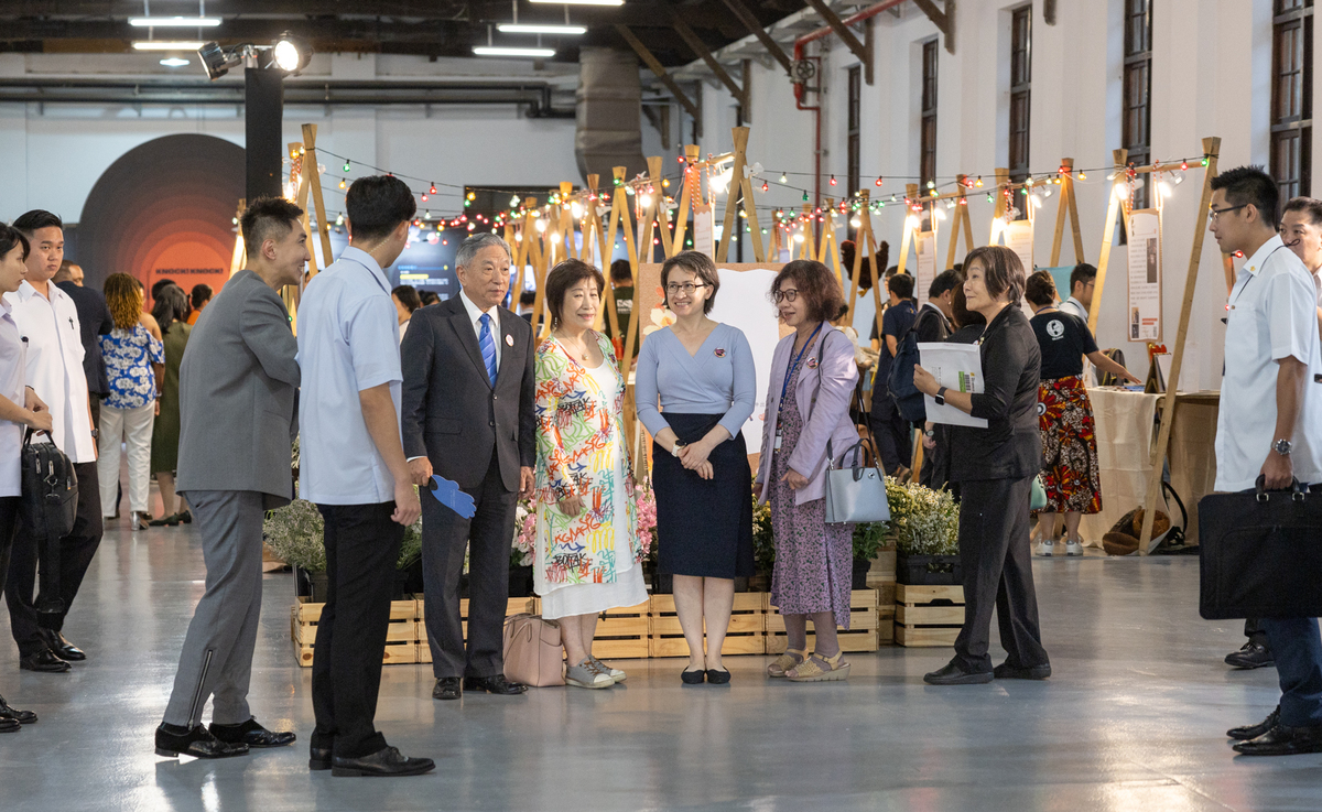 副總統蕭美琴出席「Taiwan Can Help國際援助發展成果展」開幕儀式。 圖：總統府提供
