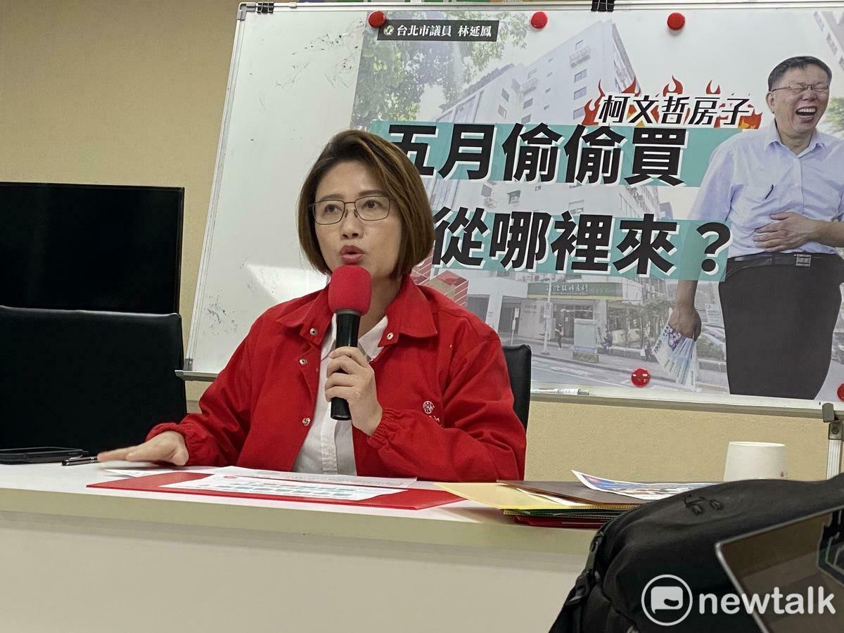 民進黨台北市議員林延鳳。 圖：周煊惠 / 攝
