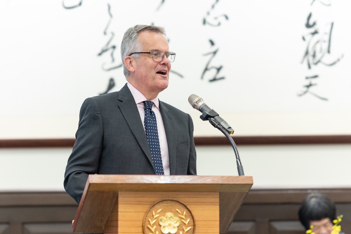 英國在台辦事處代表鄧元翰（John Dennis） 圖：總統府提供