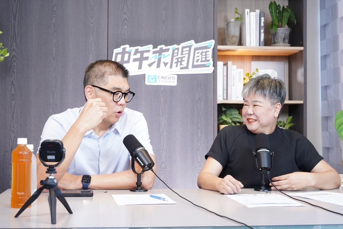 國民黨副主席接受《中午來開匯》主持人黃光芹專訪。 圖：《中午來開匯》/提供
