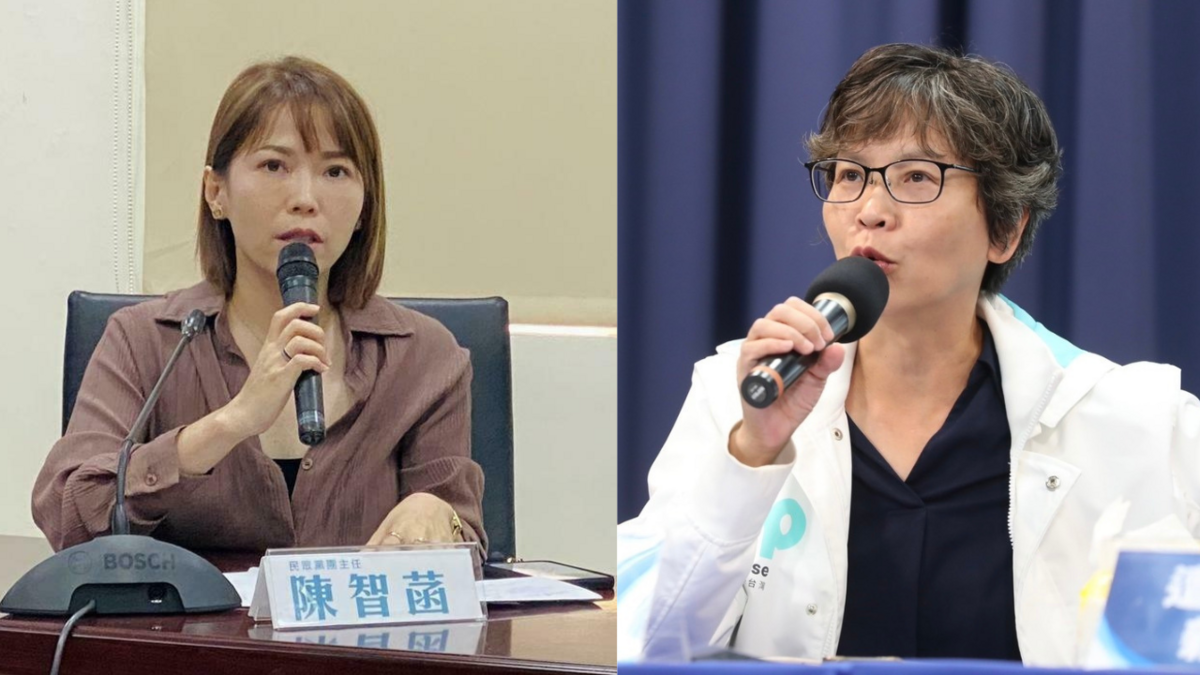 陳智菡與蔡壁如正面交鋒，議員簡舒培指出陳智菡雙標。 圖：周煊惠／攝（資料照）；民眾黨／提供（新頭殼合成）