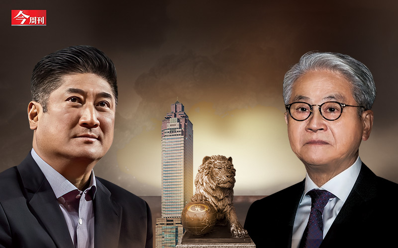 金融界睽違多時再現搶親大戲，這次由台新金、中信金兩大金控擔綱主角，爭奪新光金。圖為台新金控董事長吳東亮（圖左）與中信金控董事辜仲諒（圖右）。 圖：翻攝自今周刊第 1445 期