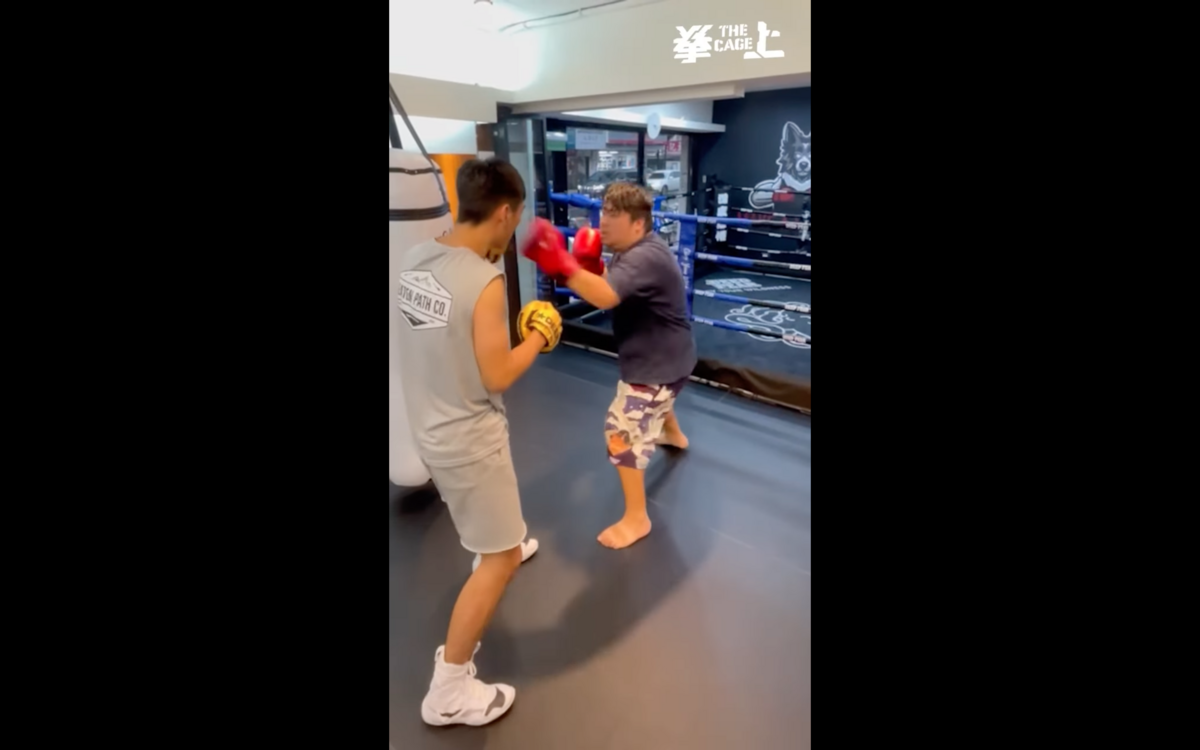主辦方「鍇睿」也釋出了統神練拳的影片。 圖：翻攝自CFC鍇睿格鬥冠軍賽YT頻道