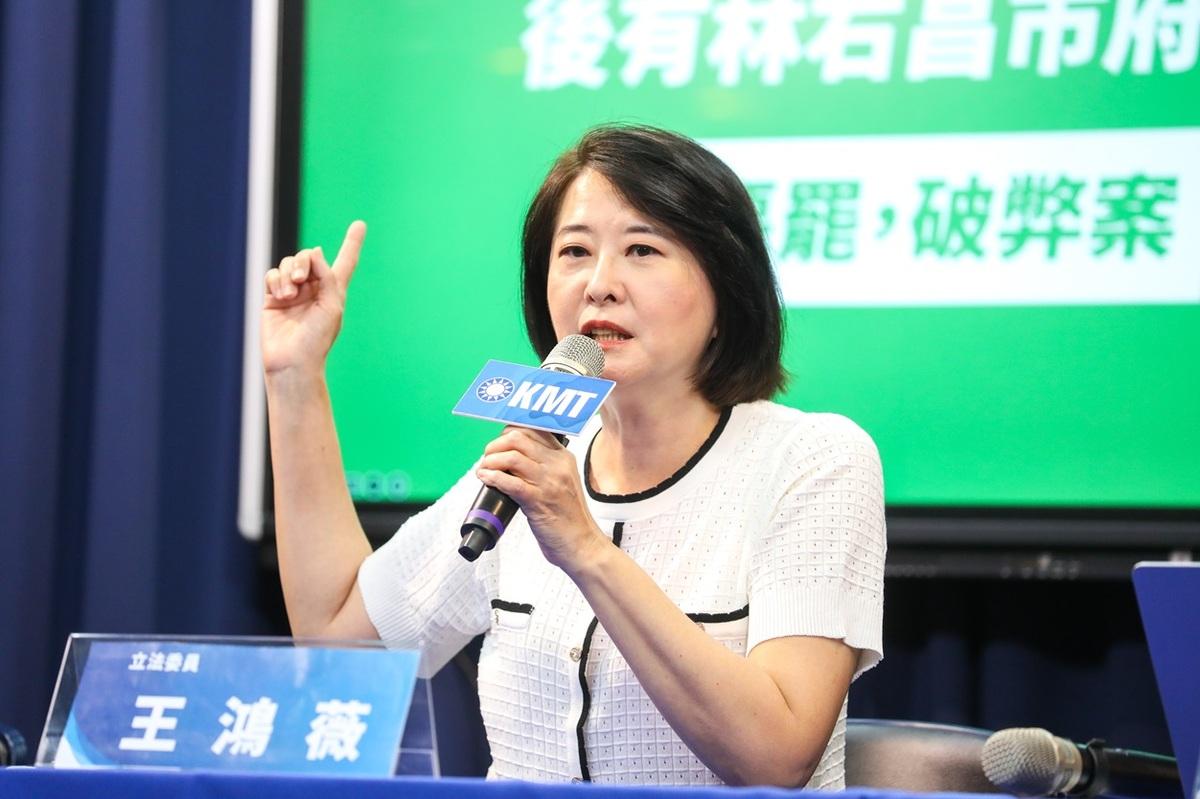 國民黨立委王鴻薇。 圖：國民黨文傳會/提供
