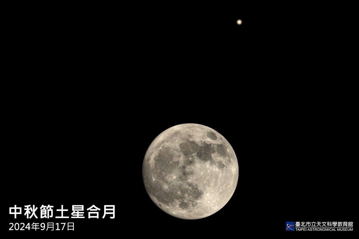 9月的滿月其實發生在中秋節次日，9月18日，這次滿月為今年次大，地月距離不到35萬7,500公里，為一般所稱的「超級滿月」。 圖：台北市天文館／提供