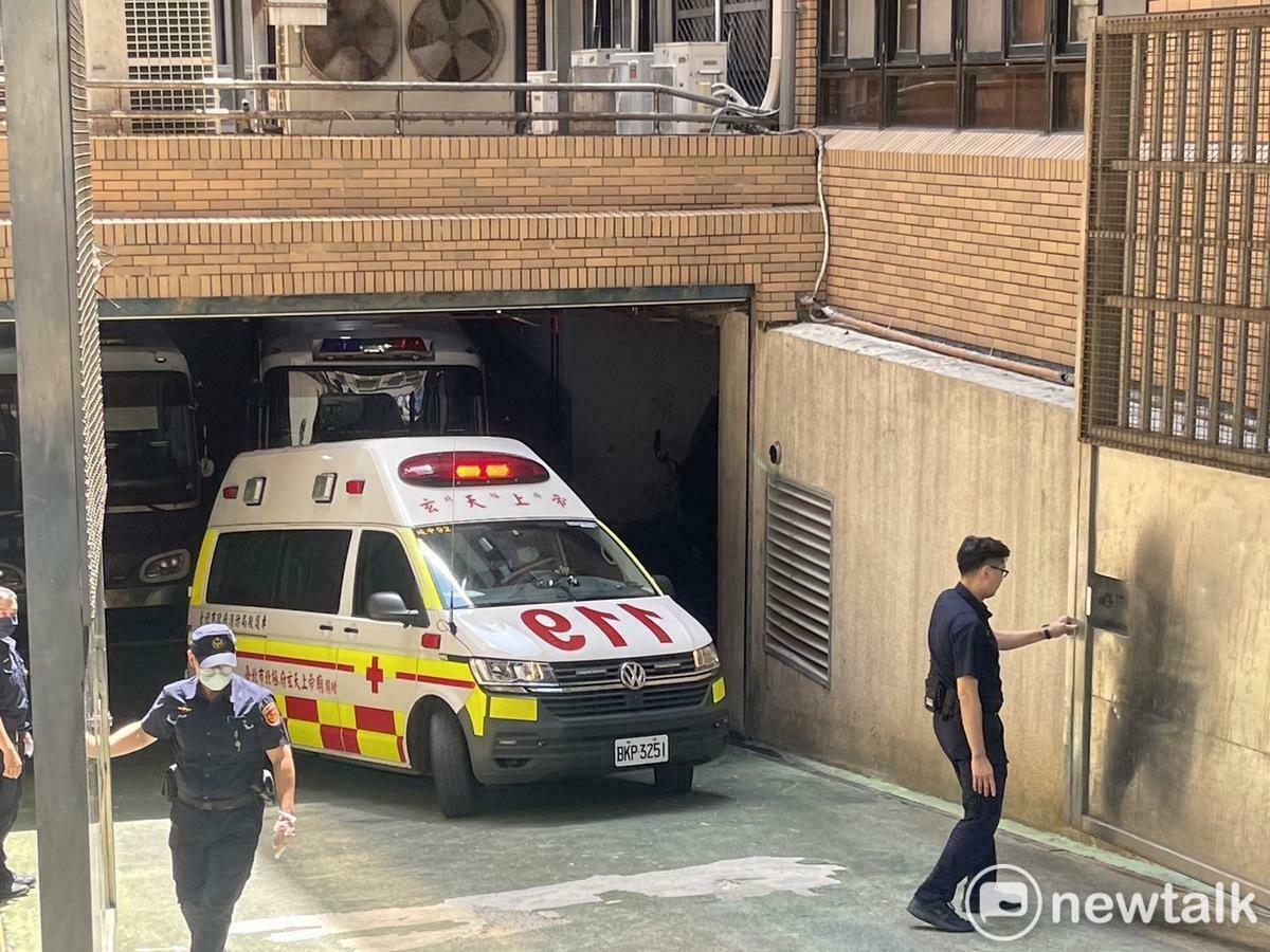 台北市前副市長彭振聲遭聲押禁見，今傳出身體不適，緊急叫救護車送醫。 圖：周煊惠 / 翻攝