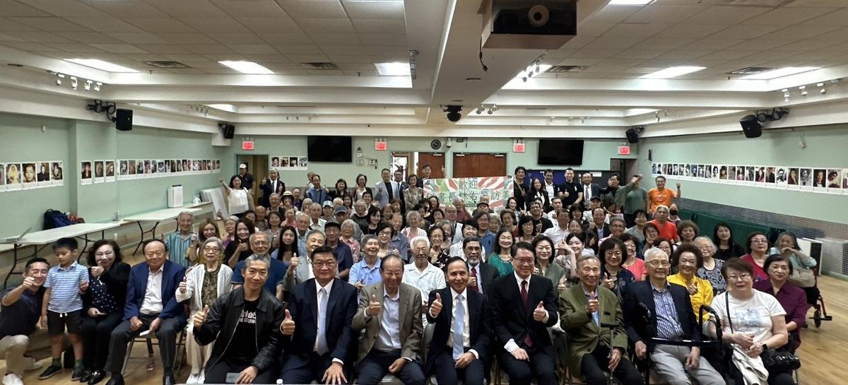 民進黨秘書長林右昌訪美首站抵達紐約，與大紐約地區台僑座談。 圖：民進黨提供