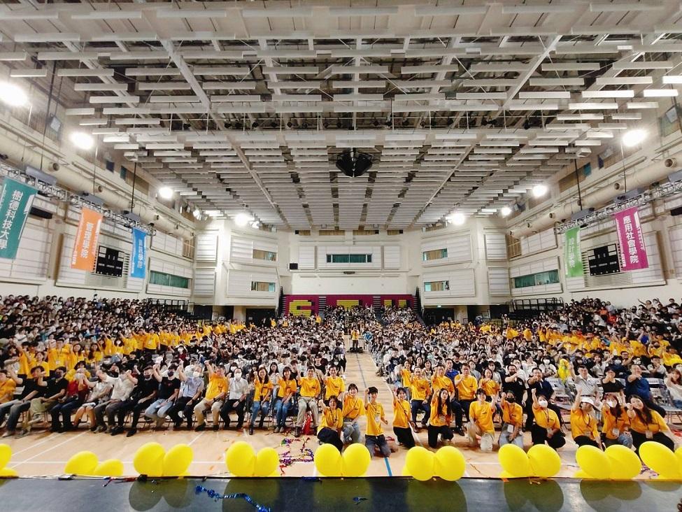 樹德科大新生領航營師生參與踴躍，場面盛大。 圖：樹德科大提供